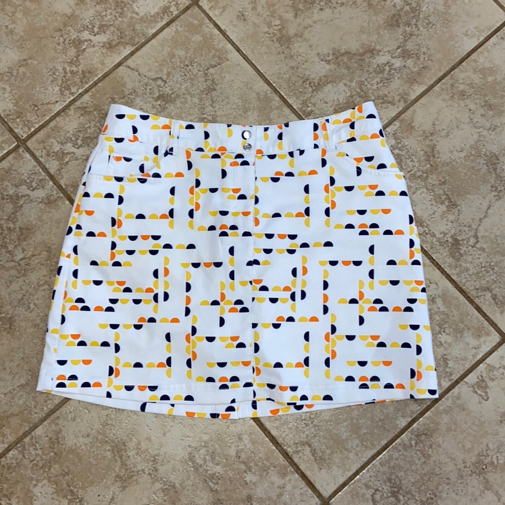 Slazenger Golf/Tennis Skort White with Geometric Print